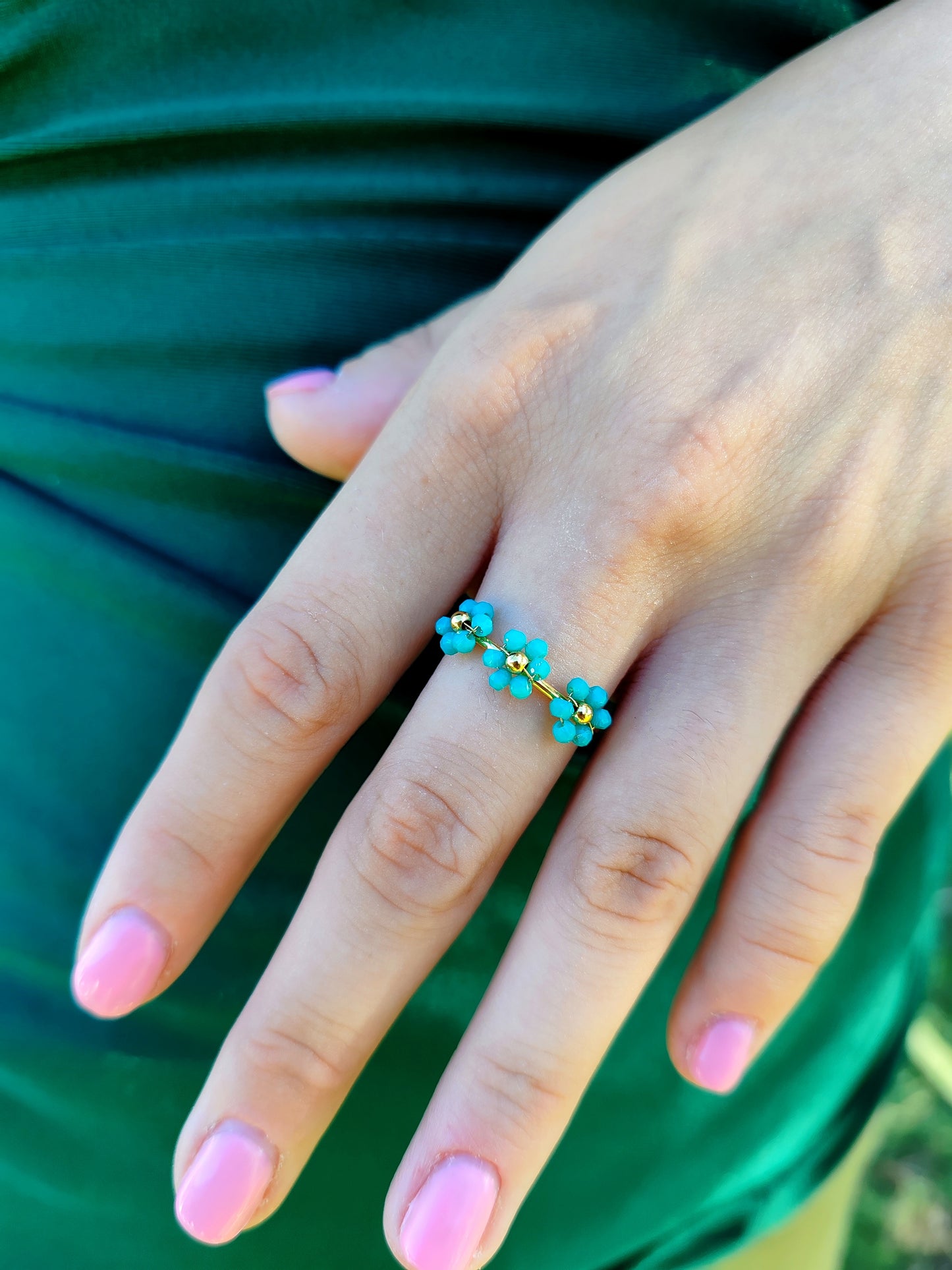 BAGUE PERLES DE PRINTEMPS