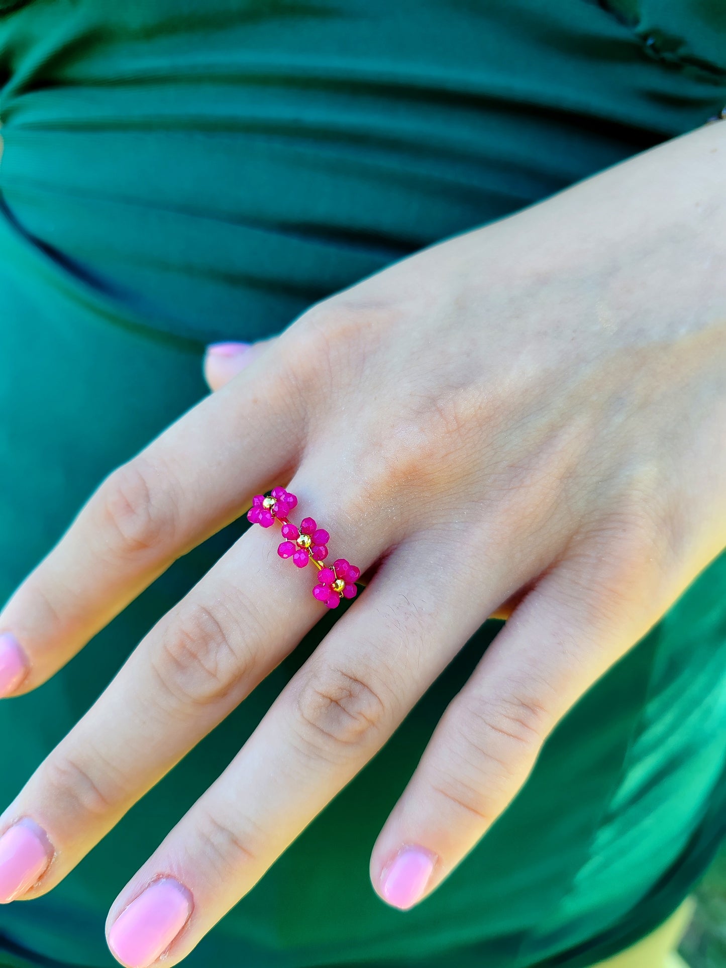 BAGUE PERLES DE PRINTEMPS