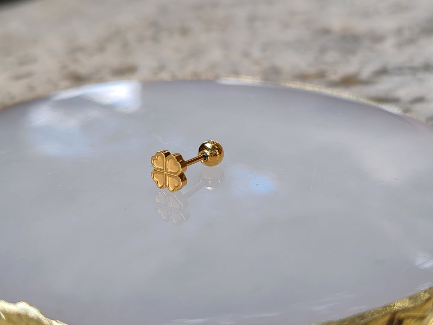 PIERCING TRÈFLE COEUR