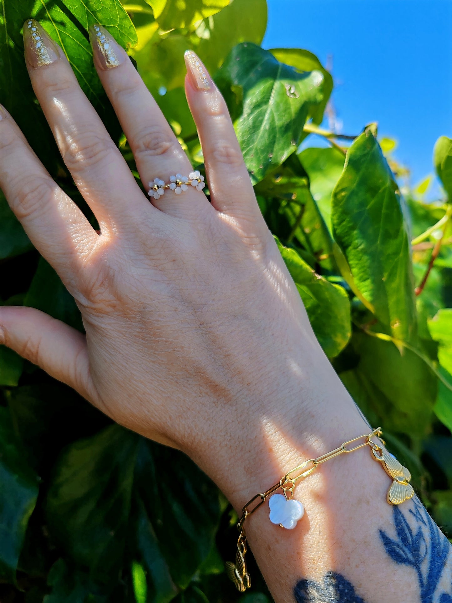 BAGUE PERLES DE PRINTEMPS