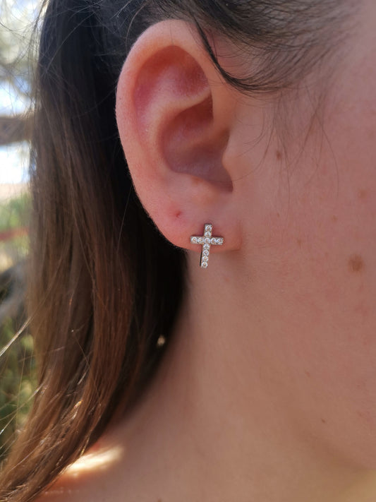 BOUCLES D'OREILLES CROIX