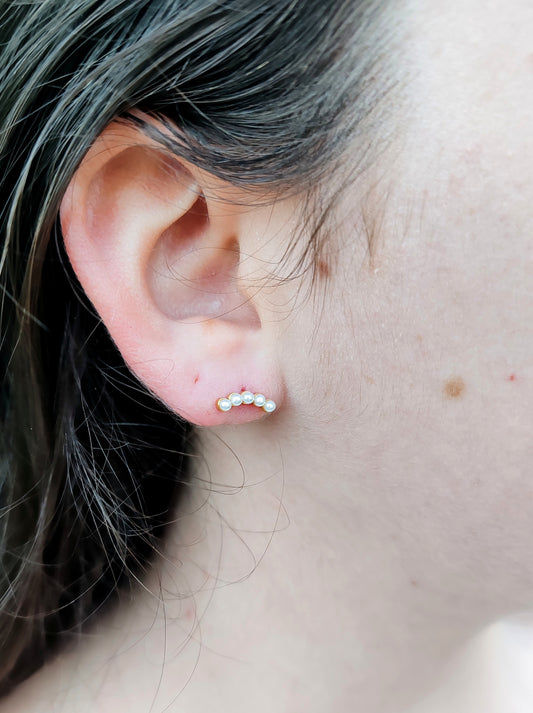 PIERCING LUNE DE PERLES