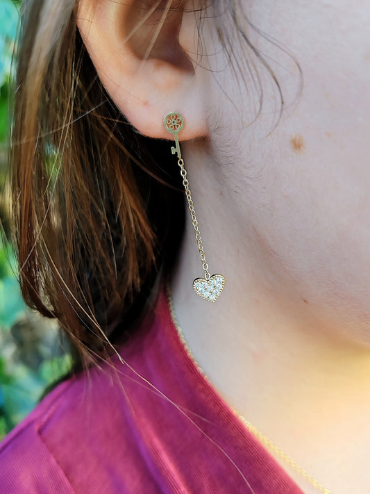 BOUCLES D'OREILLES CLÉ D'AMOUR