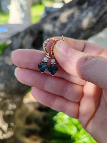 BOUCLES D'OREILLES TRÈFLE FLORISSANT