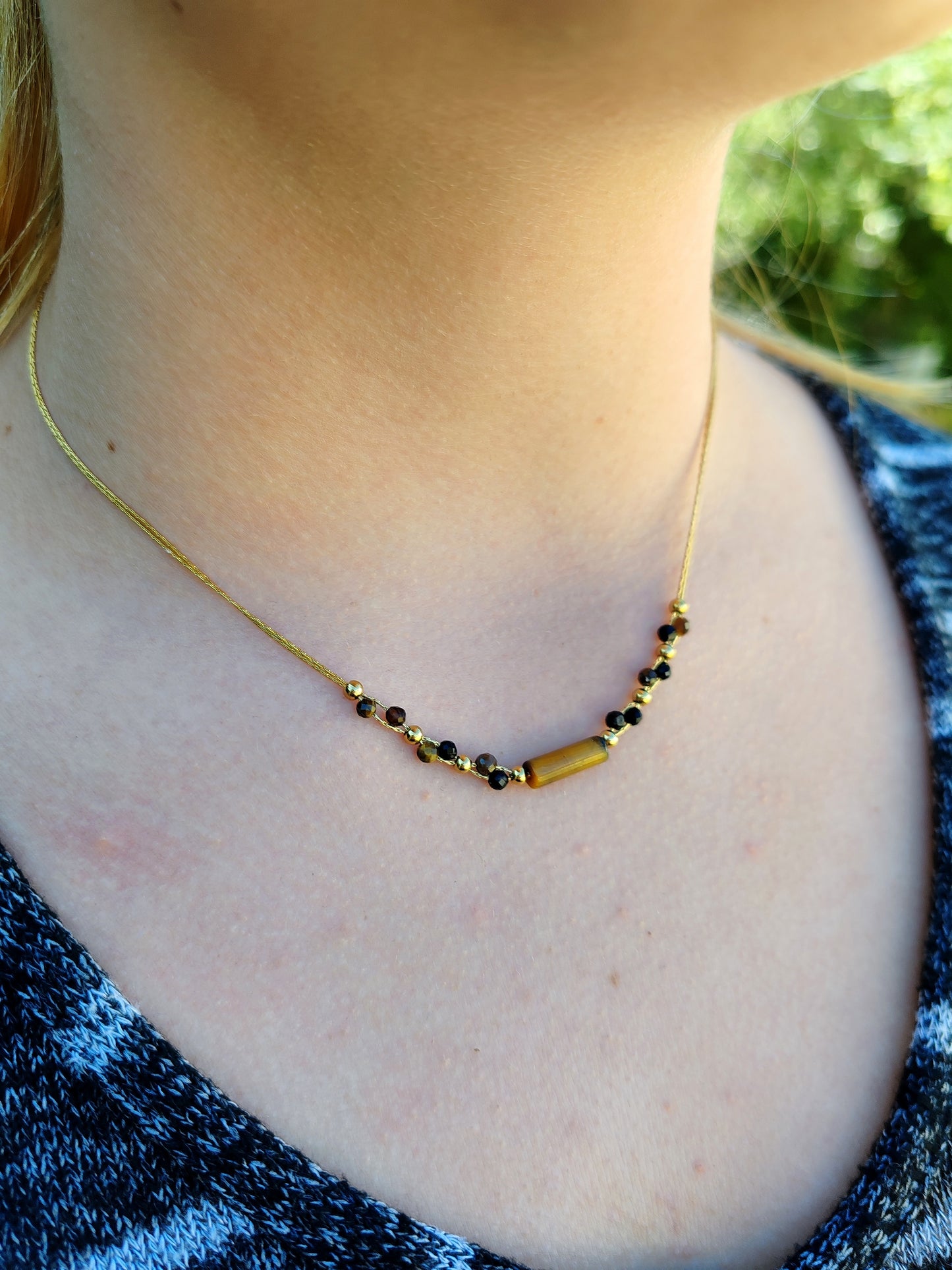 COLLIER ŒIL DE TIGRE