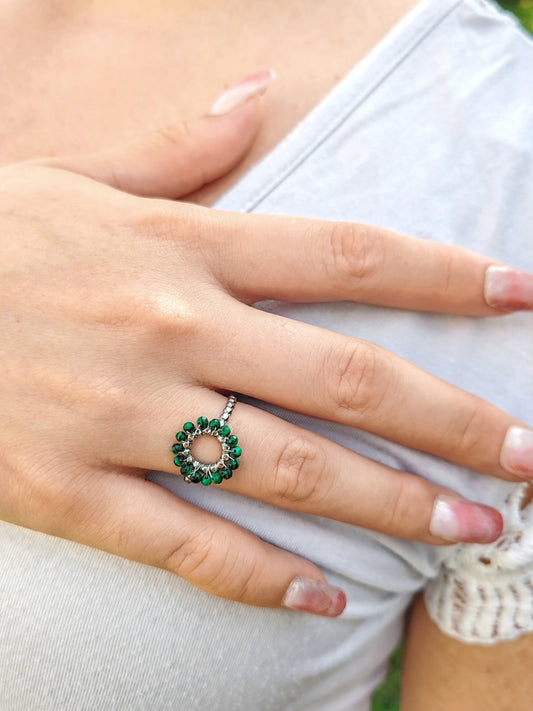 BAGUE MALACHITE