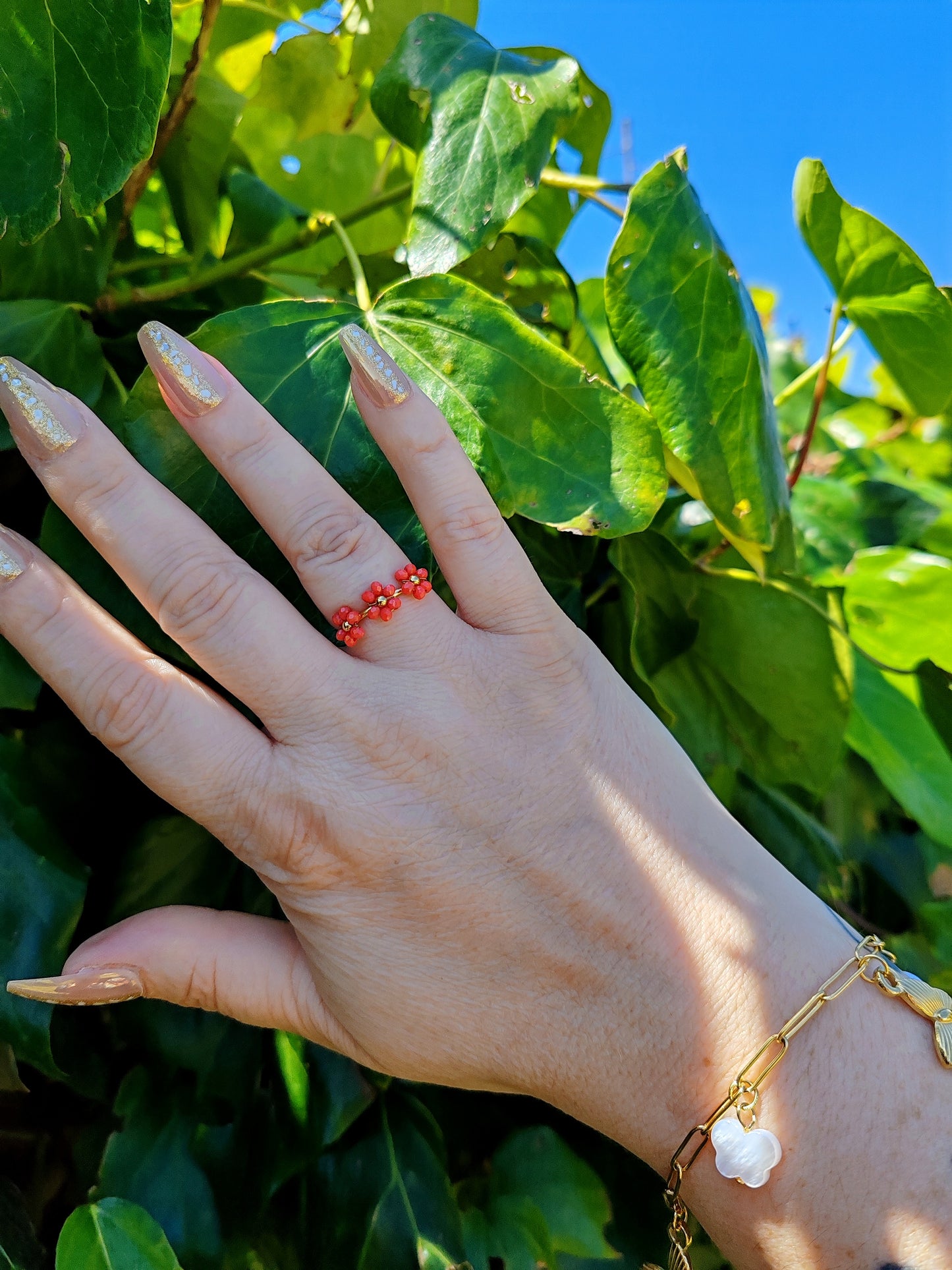 BAGUE PERLES DE PRINTEMPS